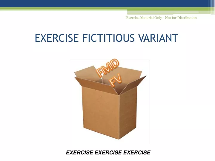 exercise fictitious variant