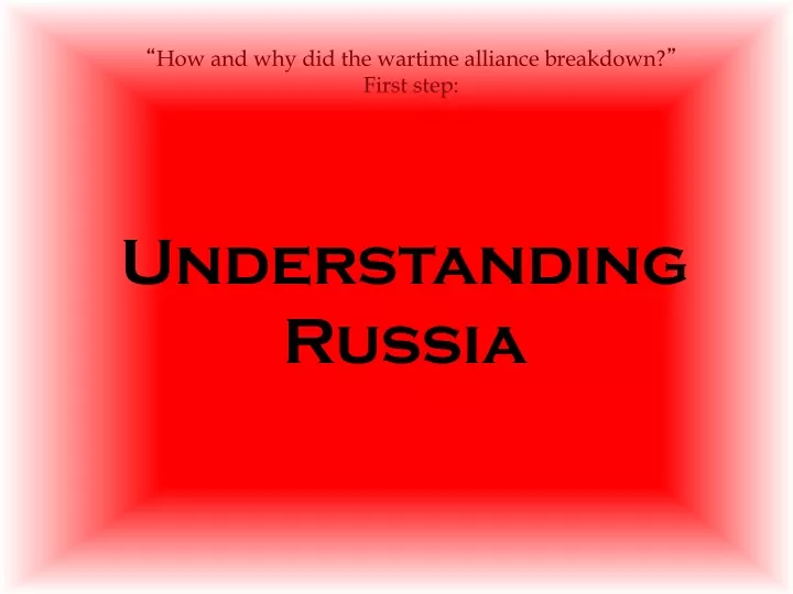 understanding russia
