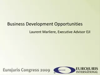 Business Development Opportunities