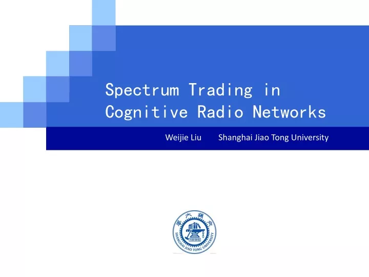 spectrum trading in cognitive radio networks