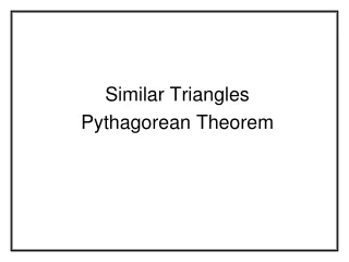 Similar Triangles Pythagorean Theorem