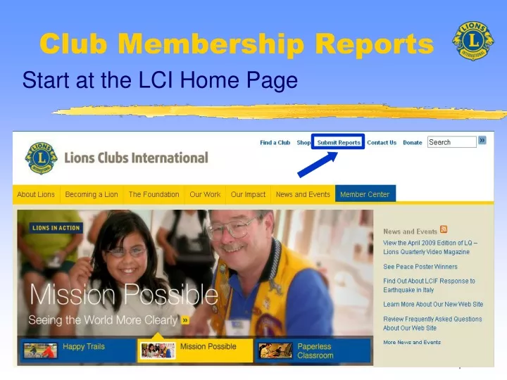 club membership reports