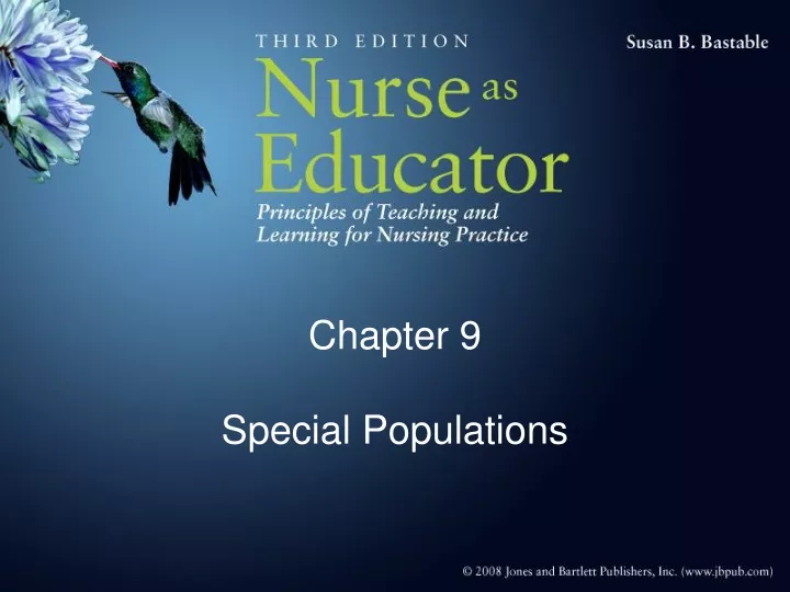 chapter 9 special populations