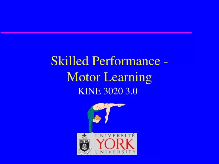 skilled performance motor learning