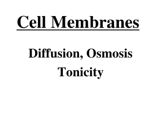 Cell Membranes
