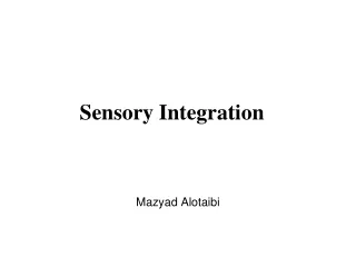 Sensory Integration