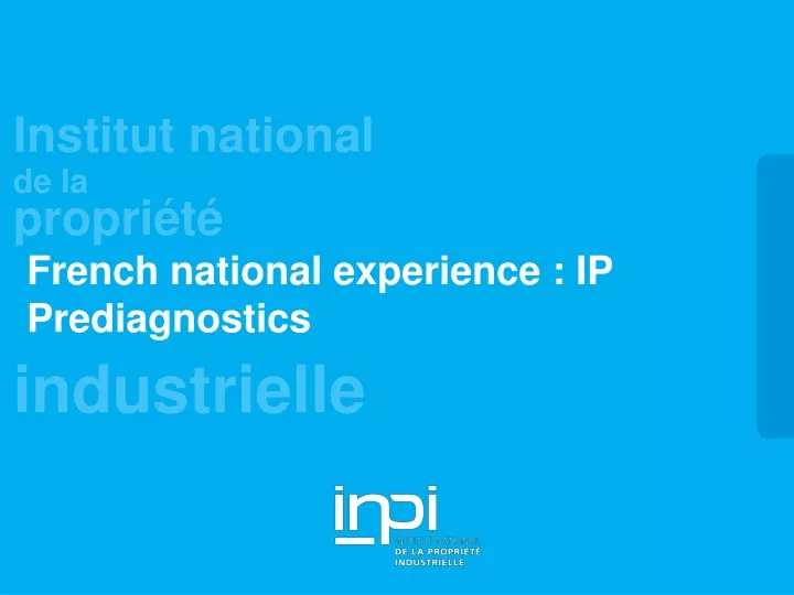french national experience ip prediagnostics