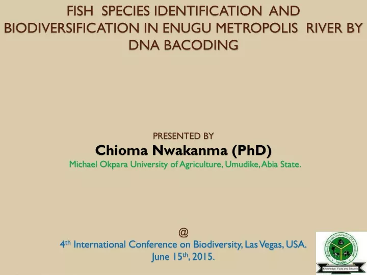fish species identification