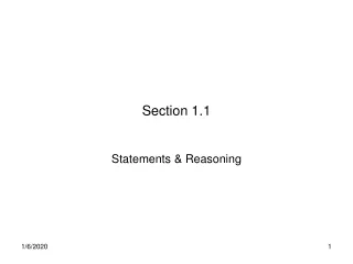 Section 1.1