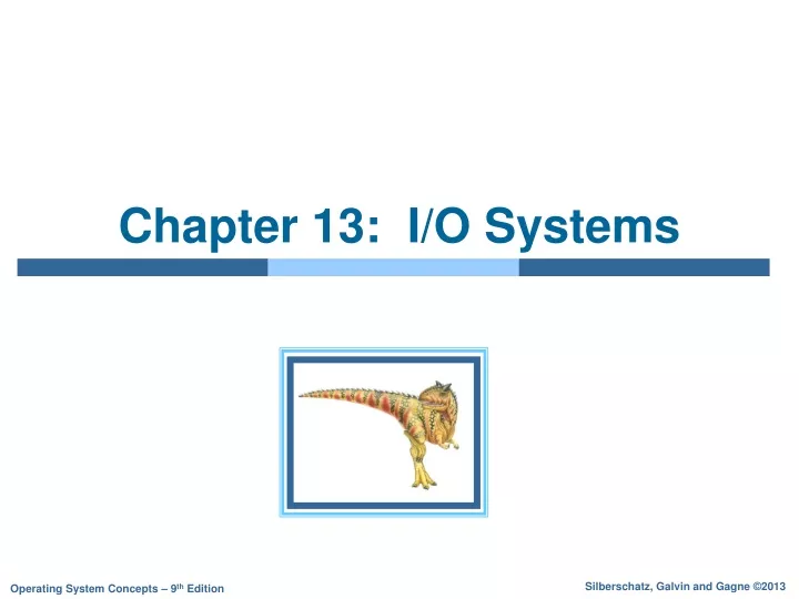 chapter 13 i o systems