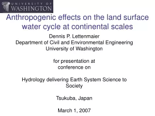 Anthropogenic effects on the land surface water cycle at continental scales