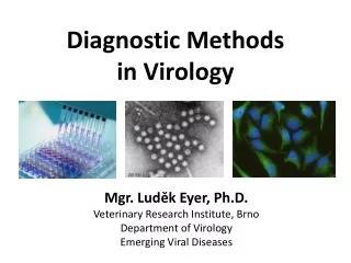 Diagnostic Methods               in Virology