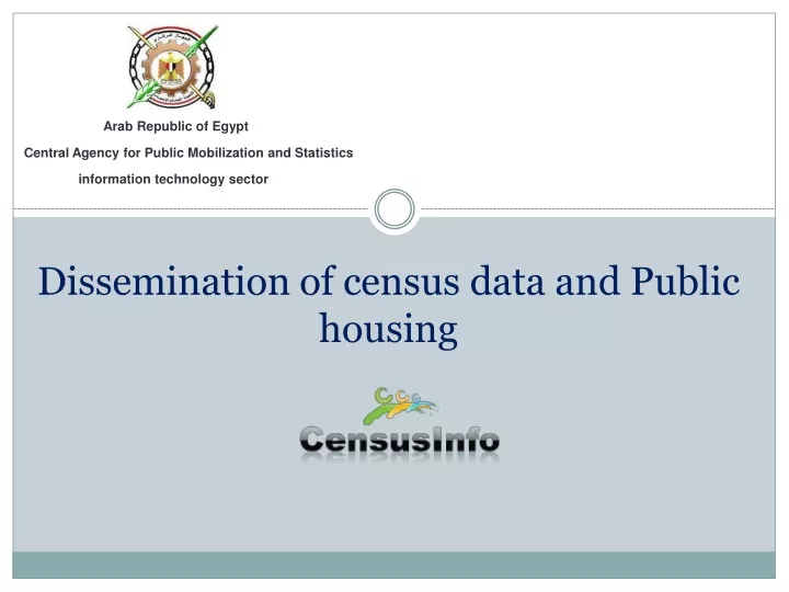 dissemination of census data and public housing