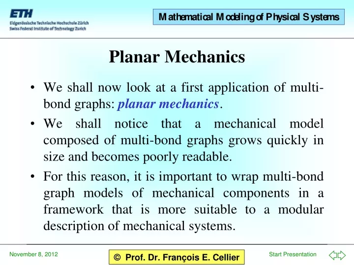 planar mechanics