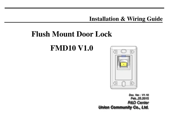 installation wiring guide