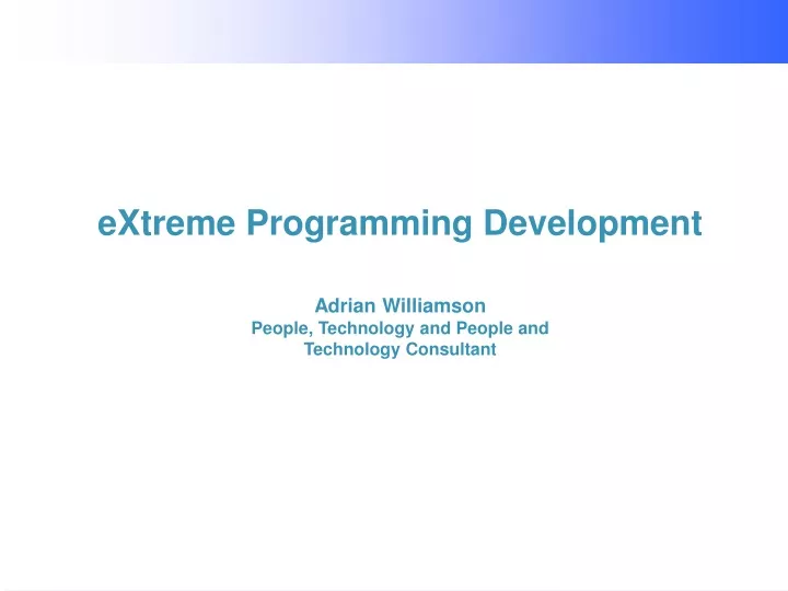 extreme programming development