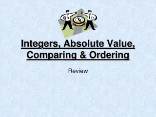 Integers, Absolute Value, Comparing &amp; Ordering