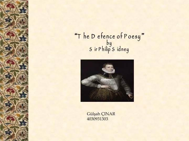 the defence of poesy by sir philip sidney