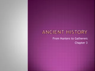 Ancient history