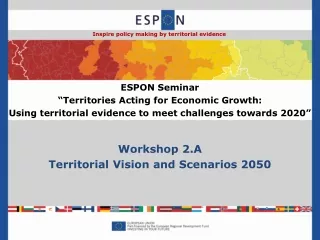 Workshop 2.A Territorial Vision and Scenarios 2050