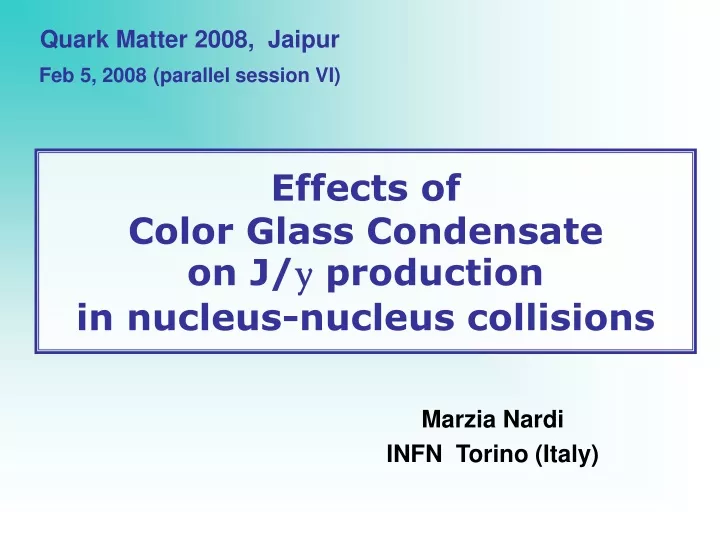 effects of color glass condensate on j y production in nucleus nucleus collisions