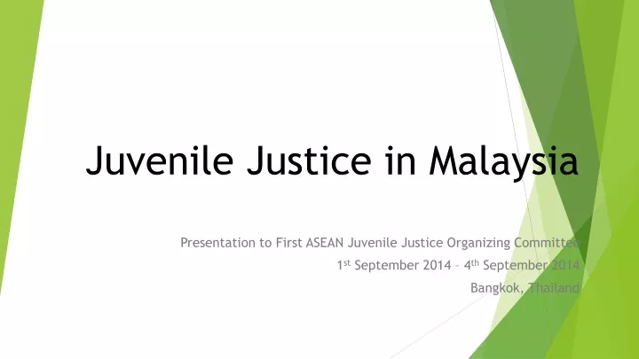 juvenile justice in malaysia