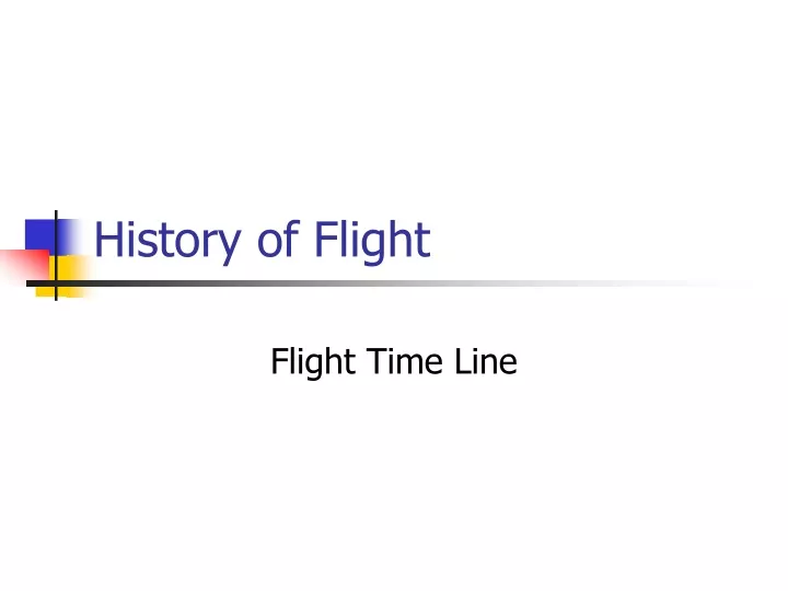 history of flight