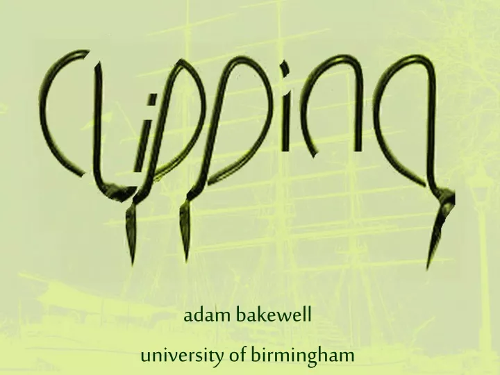 adam bakewell university of birmingham