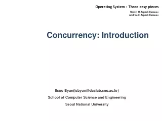 Concurrency: Introduction