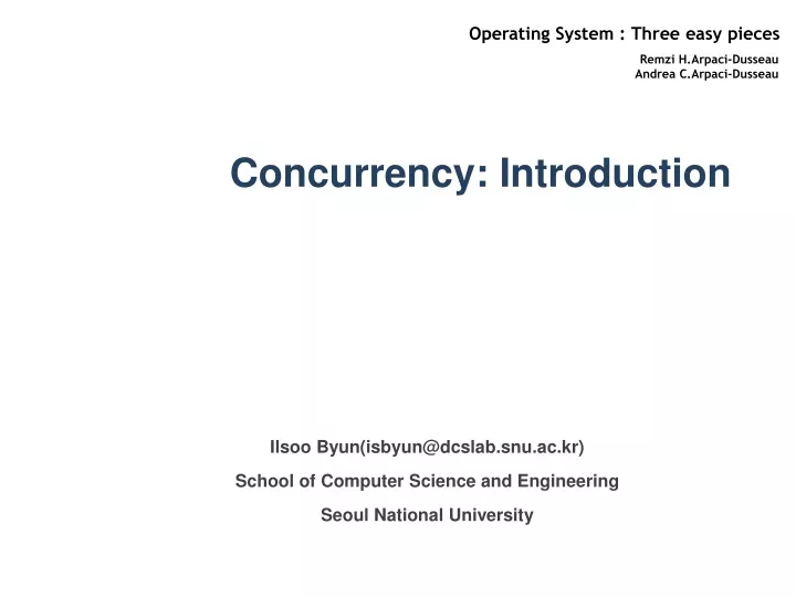 concurrency introduction