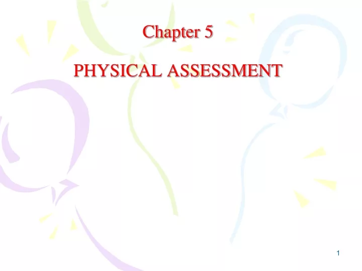 chapter 5 physical assessment