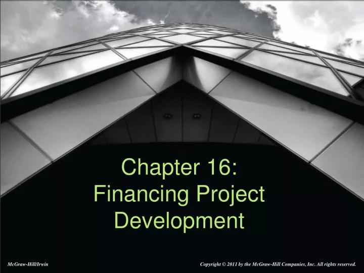 chapter 16 financing project development