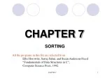 Data Structures in C: Sequential & Binary Search, List Verification, Sorting Methods - slide 1