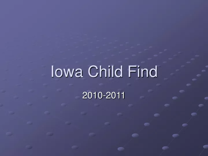 iowa child find