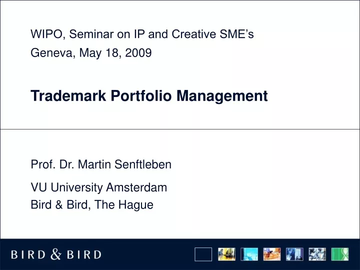 trademark portfolio management