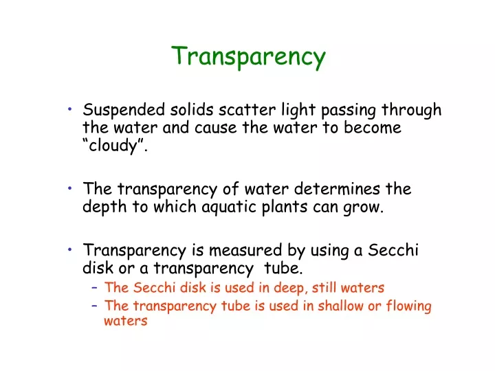 transparency