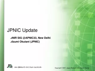 JPNIC Update