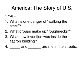 America: The Story of U.S.