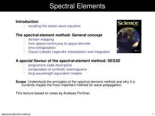 Spectral Elements