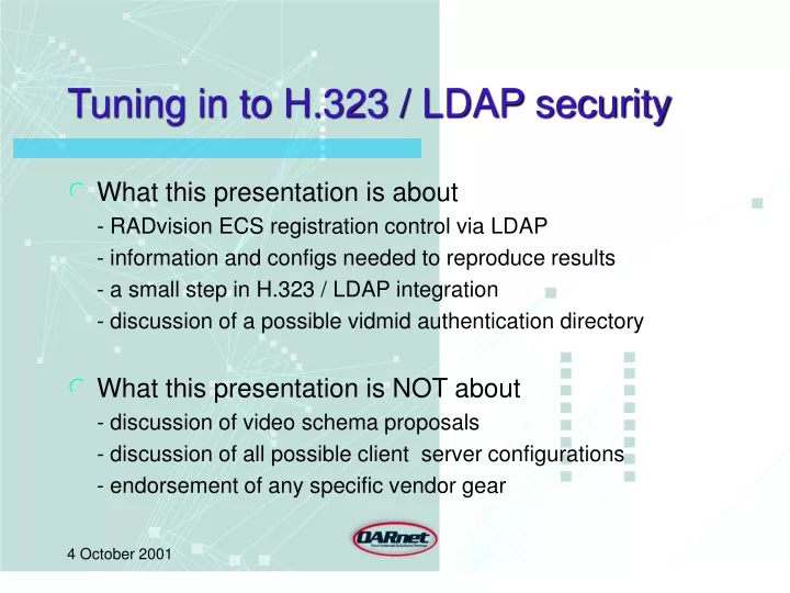 tuning in to h 323 ldap security