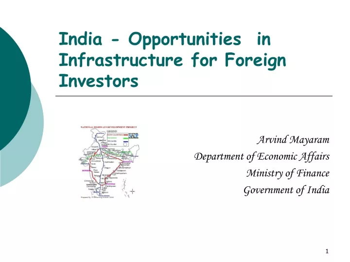 india opportunities in infrastructure for foreign investors
