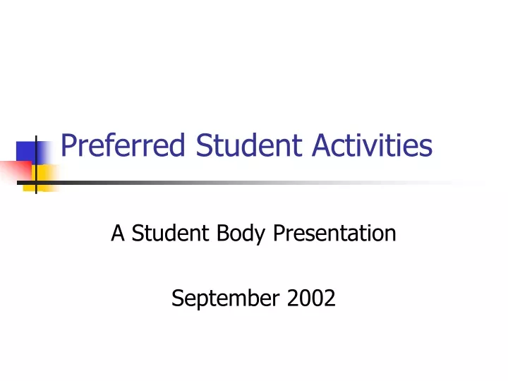preferred student activities