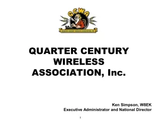 QUARTER CENTURY WIRELESS ASSOCIATION, Inc.