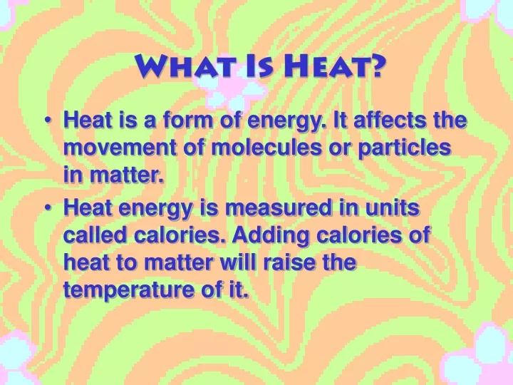 what is heat
