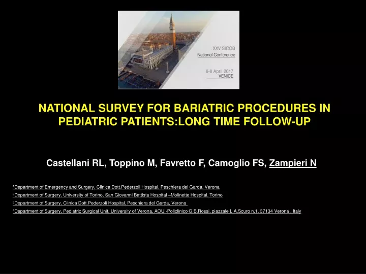 national survey for bariatric procedures