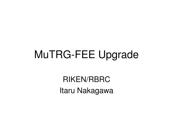 mutrg fee upgrade