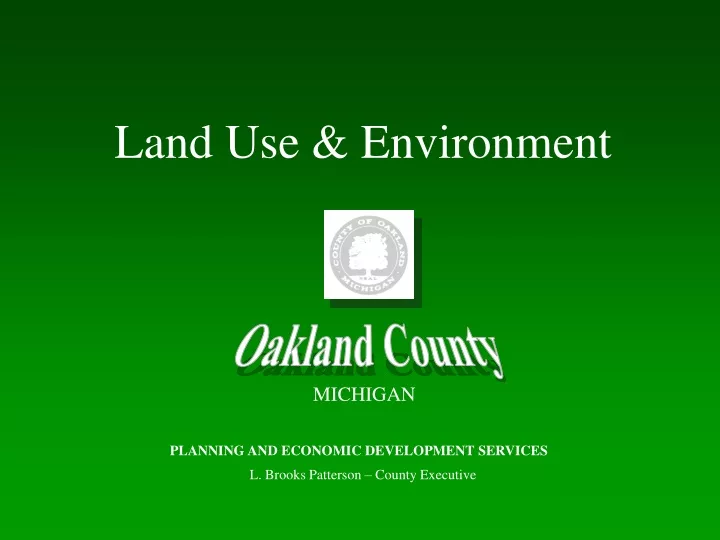 land use environment
