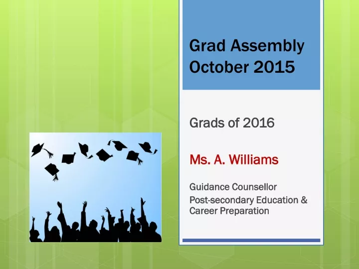 grad assembly october 2015