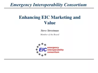 Enhancing EIC Marketing and Value