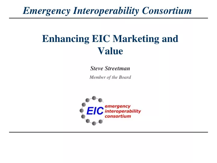 enhancing eic marketing and value
